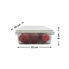 Transparent container with strawberries for kitchen organisation, part of 10-Piece Fridge & Freezer Storage Set – The Ultimate Organisation Solution.
