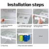 Step-by-step guide for installing Hanging Fridge Can Organiser, enhancing fridge space for better kitchen organisation.