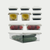 10 piece fridge and freezer storage set with clear pantry jars for space-saving.