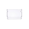 Clear stackable storage organizer for pantry, fridge, or kitchen. Space-saving container.