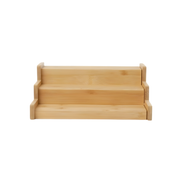 Expandable Bamboo Spice Rack – 3 Tier for kitchen organisation, perfect for organising spices on a pantry shelf or kitchen counter.