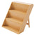 Bamboo 3 Tier Spice Rack Organiser for efficient kitchen storage and pantry organisation, perfect for holding glass jars.