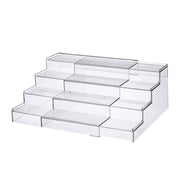 Expandable 4-Tier Clear Spice Rack Organiser for kitchen or pantry to enhance storage and organisation with clear levels.