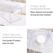 Clear Drink Container – 2 Liter with stable base and tight sealing for pantry storage