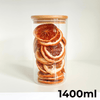 1400ml glass jar with bamboo lid, ideal pantry storage organiser for dried foods.
