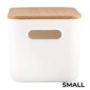 Plastic & Bamboo Storage Containers – Multi-Purpose Organisers
