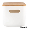 Plastic & Bamboo Storage Containers – Multi-Purpose Organisers, ideal for kitchen pantry or drawer organisation.