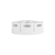 10-Piece Rotating Desk Organiser White for efficient kitchen and pantry organisation, ideal for holding office supplies or drawer items.
