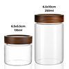Acacia Screw On Spice Jar β 2 Sizes for pantry storage, bamboo jars for home organisation, ideal kitchen storage organisers.