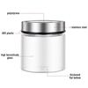 Glass Storage Jar – 400ml with Clear Stainless Lid, perfect for kitchen organisation, featuring durable high borosilicate glass and stainless steel.