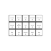 Garage Organisation Stickers – 32 Label Pack – Square, perfect for sorting items in garage, improving pantry and kitchen organisation.