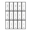 Oil Sticker Set – 28 Labels for Pantry Bottles displayed for kitchen organisation and storage.