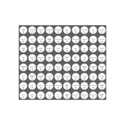 Complete Pantry Sticker Set – 156 Round Labels for kitchen storage organisers and pantry organisation.