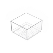 Small Clear Drawer Organisers for efficient kitchen storage, perfect for pantry organisation and under sink storage. Transparent design