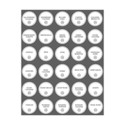 Laundry & Cleaning Labels – 30 Waterproof Stickers for pantry and kitchen organisation, perfect for under sink storage and fridge organisers.