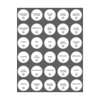 Round laundry and cleaning stickers set for organizing pantry jars, fridge, laundry tubs.
