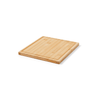 Bamboo cutting board for kitchen use, eco-friendly and durable surface, ideal for slicing.