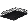 Black Metal Document Tray for Desk Organisation