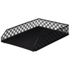 Black Metal Document Tray for Desk Organisation ideal for home office use, enhancing paper storage and desk organisation efficiently.