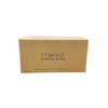 Brown cardboard box for storage organisers, ideal for pantry or kitchen space-saving
