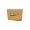 Brown cardboard box for storage organiser, ideal for pantry or kitchen use.