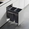 Pull-Out Kitchen Bin – 350mm Cabinet (2 × 18L)
