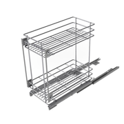 Pull-Out Basket – 150mm, 200mm & 300mm for kitchen under sink storage, offering sleek pantry and drawer organisation.