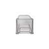 Clear modular drawer organiser, small size, ideal for pantry jars, fridge containers, and laundry tubs.