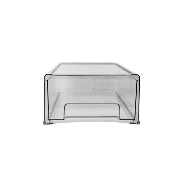 Clear Modular Drawer Organiser - Medium shown for kitchen drawer storage, perfect for pantry organisation and under sink storage solutions.