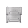 Clear medium modular drawer organizer for kitchen pantry storage.