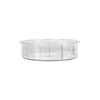 Tall Round Clear Rotating Tray - Lazy Susan for kitchen or pantry storage, ideal for organising spices and jars in easy reach.