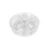 Tall Round Clear Rotating Tray - Lazy Susan for efficient kitchen and pantry organisation, ideal as storage organisers in cupboards.