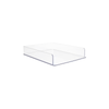 Clear PET Document Tray for Desk Organisation ideal for office storage; enhances desk tidiness with compact, transparent design.