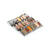 Expandable in-drawer spice rack for space-saving kitchen storage and organization.