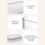 Elegant White Airtight Container – 1800ML with PE material texture, ideal for kitchen and pantry organisation.