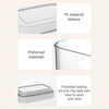 Elegant White Airtight Container – 1800ML with PE material texture, ideal for kitchen and pantry organisation.