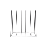 Black Iron File Rack for Desk Organisation showcasing modern design, ideal for home office or study desk storage.