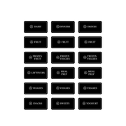 Fridge & Freezer Organisation Stickers – 36 Label Pack, ideal for enhancing pantry and fridge organisation with clear storage labels.