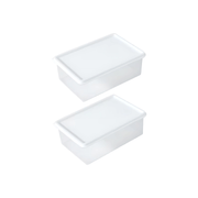 Clear containers from the 10-Piece Fridge & Freezer Storage Set – The Ultimate Organisation Solution, ideal for fridge organisers.