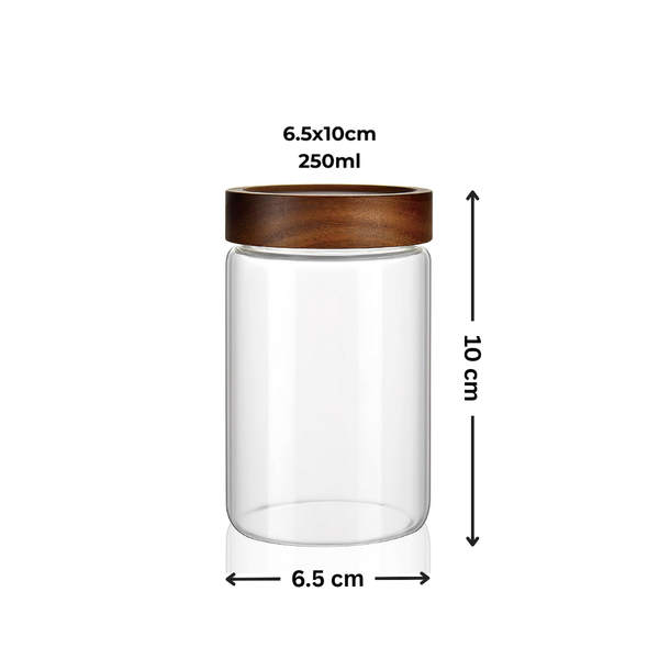 Acacia Screw On Spice Jar β 2 Sizes