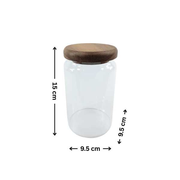 Acacia Lid Glass Jar Small Pantry Organisation 15 Pack for efficient kitchen storage, ideal for pantry organisation and kitchen organisation.