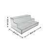 Three-tier acrylic spice rack with drawer, ideal pantry storage organiser, space-saving kitchen solution.