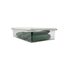10-Piece Fridge & Freezer Storage Set container with lid, ideal for kitchen organisation, storing fresh cucumbers neatly in the fridge.