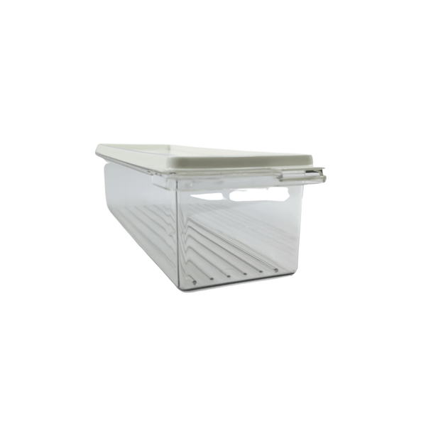 Medium airtight food storage container for pantry or fridge organization, practical and stylish.