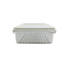 Small airtight food storage container for pantry or fridge organization.