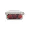 Plastic container from 10-Piece Fridge & Freezer Storage Set holding strawberries, perfect for fridge organisation and kitchen storage.