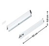 Antaro Runner 500 mm – M Height for Pull-Out Bins used in kitchen drawer organisers for efficient under sink storage.