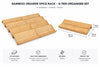 Bamboo Drawer Spice Rack β 8-Tier Organiser Set