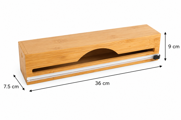 Bamboo Food Wrap Dispenser – Single Roll