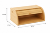 Bamboo Rolltop Bread Box Bin 40cm